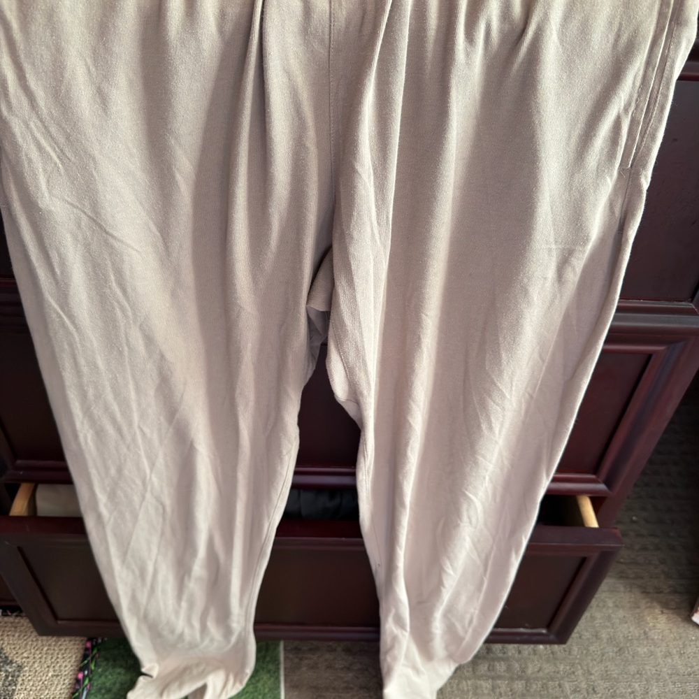 Essentials Beige Relaxed Fit Pants